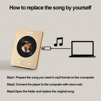 Kişiselleştirilmiş Fotoğraflı Ahşap Müzik Çalar - Çiftler İçin Düğün ve Yıldönümü Hediyesi - OnlineBazaar