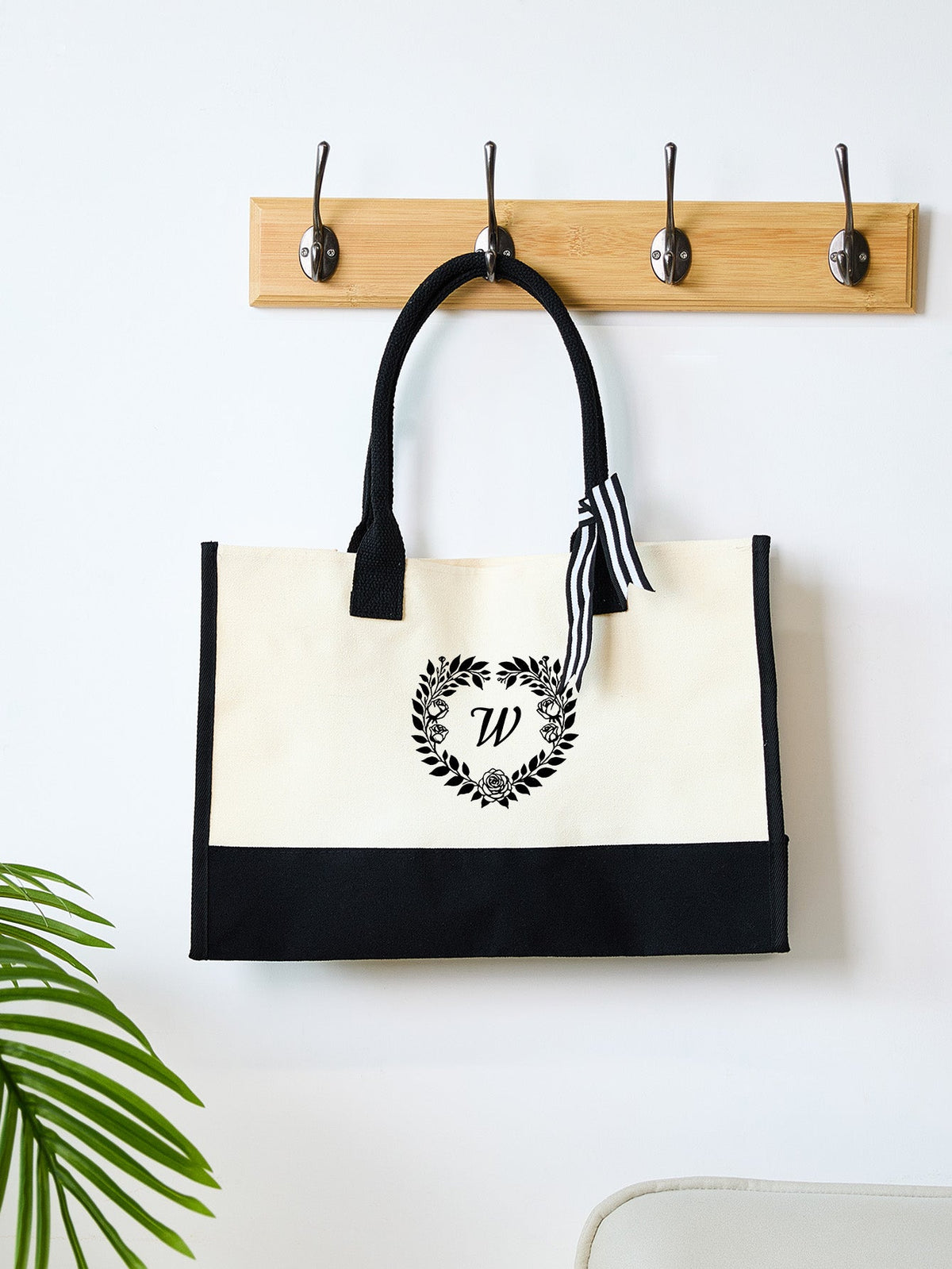 Personalized Canvas Tote Bag with Name - OnlineBazaar