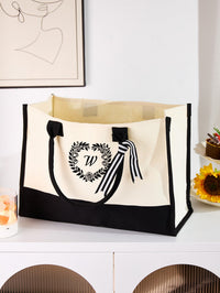 Personalized Canvas Tote Bag with Name - OnlineBazaar