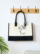 Personalized Canvas Tote Bag with Name - OnlineBazaar