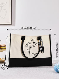 Personalized Canvas Tote Bag with Name - OnlineBazaar