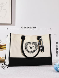 Personalized Canvas Tote Bag with Name - OnlineBazaar
