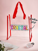 Personalized Clear Tote Bag with Name - OnlineBazaar