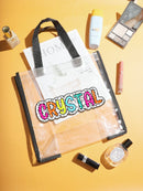 Personalized Clear Tote Bag with Name - OnlineBazaar