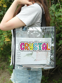 Personalized Clear Tote Bag with Name - OnlineBazaar