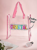 Personalized Clear Tote Bag with Name - OnlineBazaar