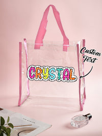 Personalized Clear Tote Bag with Name - OnlineBazaar