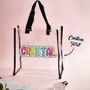 Personalized Clear Tote Bag with Name - OnlineBazaar