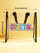 Personalized Clear Tote Bag with Name - OnlineBazaar