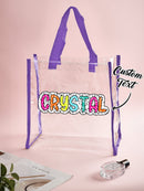 Personalized Clear Tote Bag with Name - OnlineBazaar
