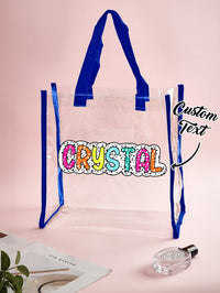 Personalized Clear Tote Bag with Name - OnlineBazaar