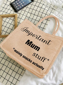 Personalized Engraved Jute Bag – The Perfect Gift for Moms - OnlineBazaar