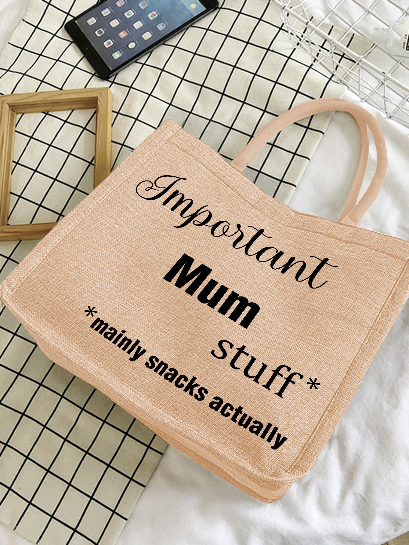 Personalized Engraved Jute Bag – The Perfect Gift for Moms - OnlineBazaar