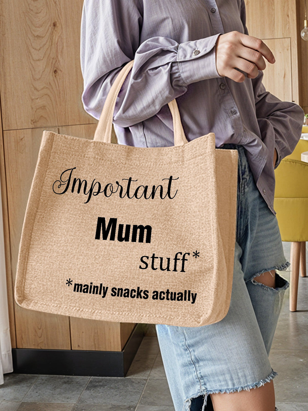 Personalized Engraved Jute Bag – The Perfect Gift for Moms - OnlineBazaar