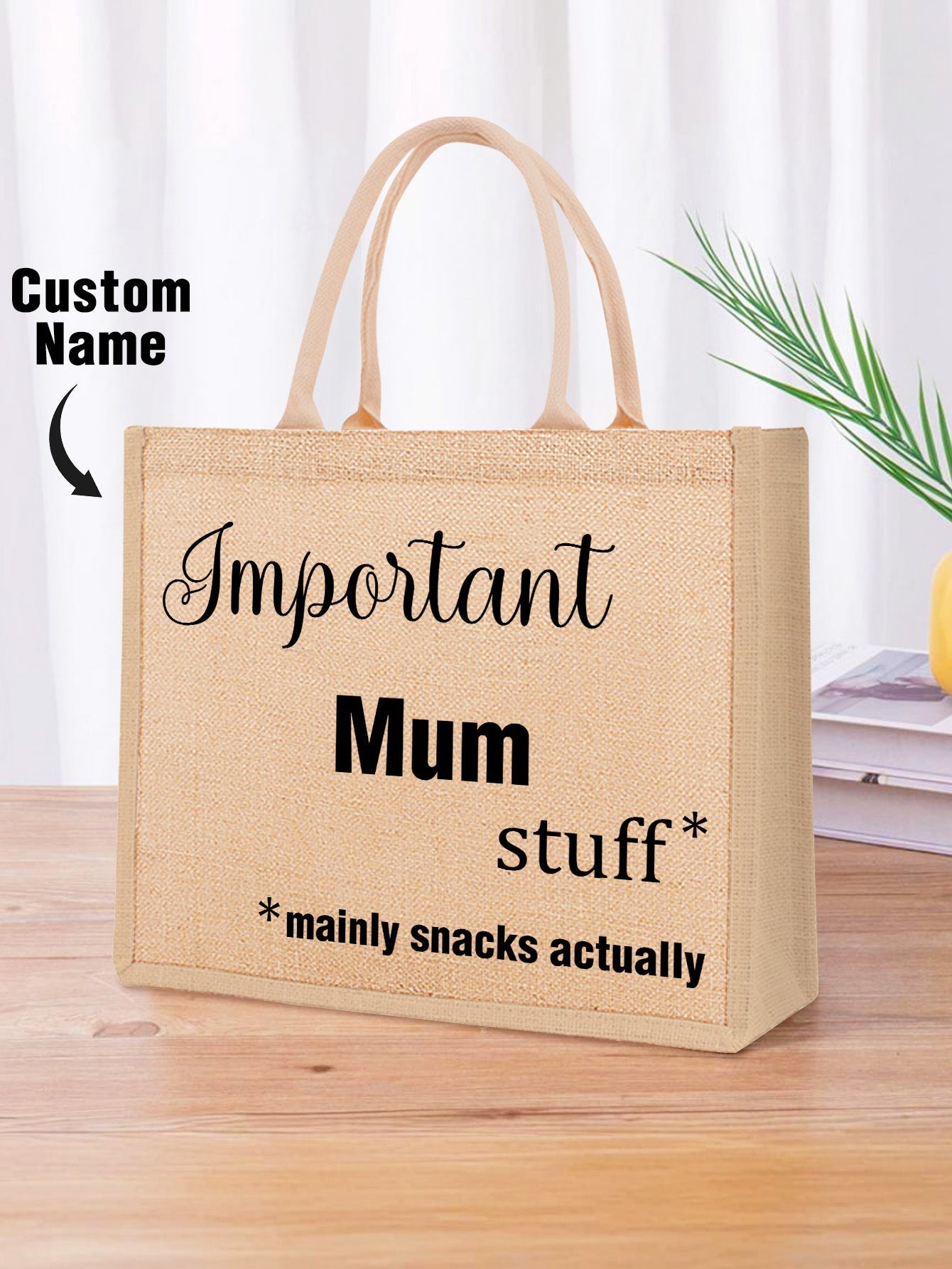 Personalized Engraved Jute Bag – The Perfect Gift for Moms - OnlineBazaar