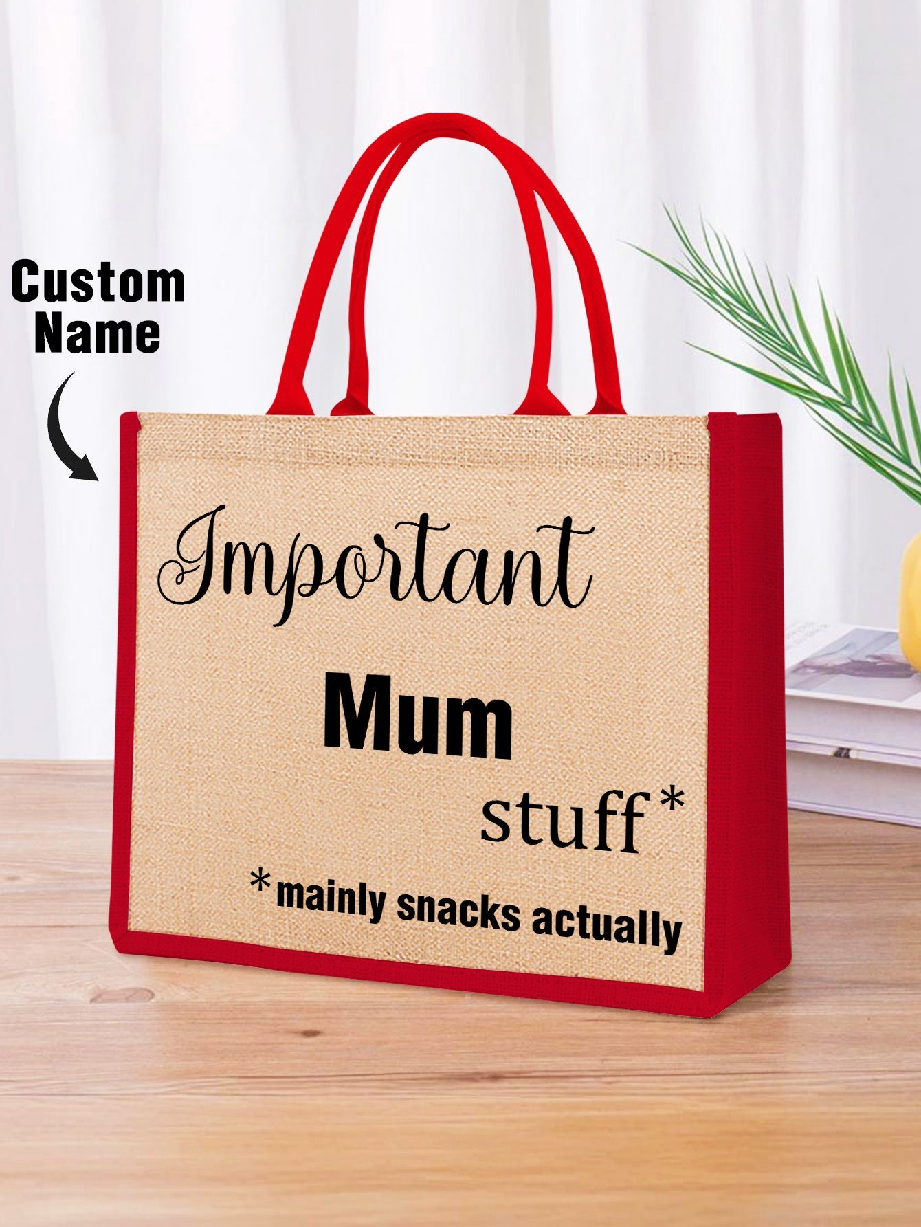 Personalized Engraved Jute Bag – The Perfect Gift for Moms - OnlineBazaar