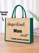 Personalized Engraved Jute Bag – The Perfect Gift for Moms - OnlineBazaar