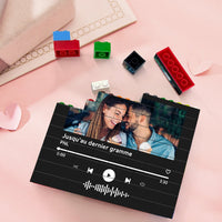 Personalized Music Code Building Block Frame – Custom Photo & Song Code Gift - OnlineBazaar
