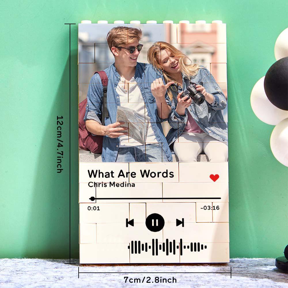 Personalized Music Code Building Block Photo – Lego-Style Custom Keepsake - OnlineBazaar