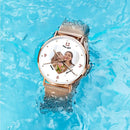 Kişiye Özel Fotoğraflı Rose Gold Bileklik Saat – 36mm Gravürlü Hediye Saat - OnlineBazaar