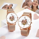 Kişiye Özel Fotoğraflı Rose Gold Bileklik Saat – 36mm Gravürlü Hediye Saat - OnlineBazaar