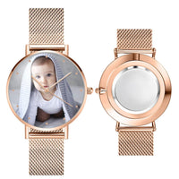 Kişiye Özel Fotoğraflı Unisex Metal Kordon Saat – 36mm / 40mm Seçenekli Gravürlü Model - OnlineBazaar