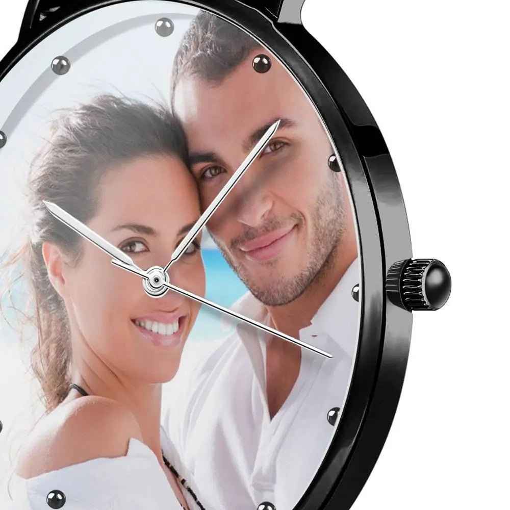 Kişiye Özel Fotoğraflı Unisex Metal Kordon Saat – 36mm / 40mm Seçenekli Gravürlü Model - OnlineBazaar