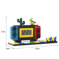 Custom Game Console Brick Figure Clock – Brick-Style Desk Decor - OnlineBazaar