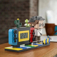 Custom Game Console Brick Figure Clock – Brick-Style Desk Decor - OnlineBazaar