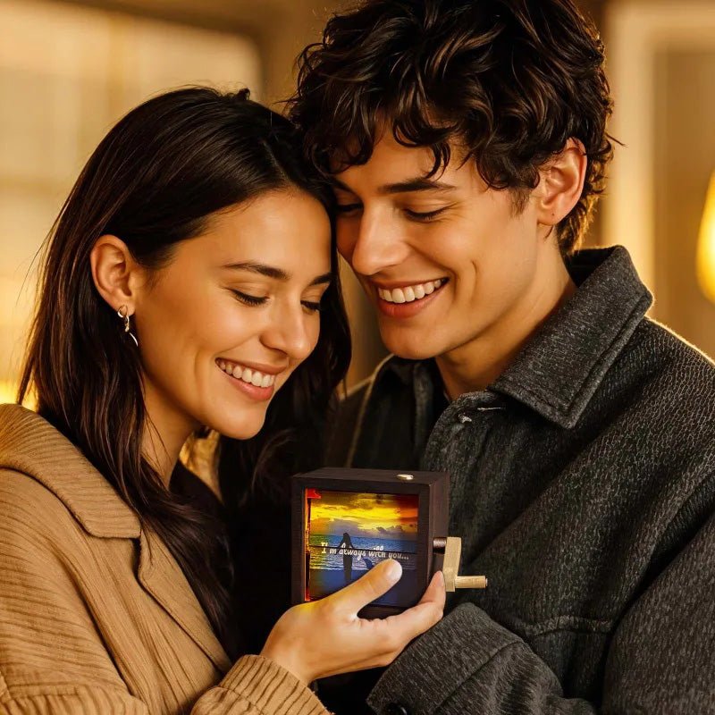 Özel Fotoğraf Flipbook Çerçeve Animasyon Makinesi El Kranklı Flipbook Kutusu Fotoğraf Albümü Işıklı - OnlineBazaar