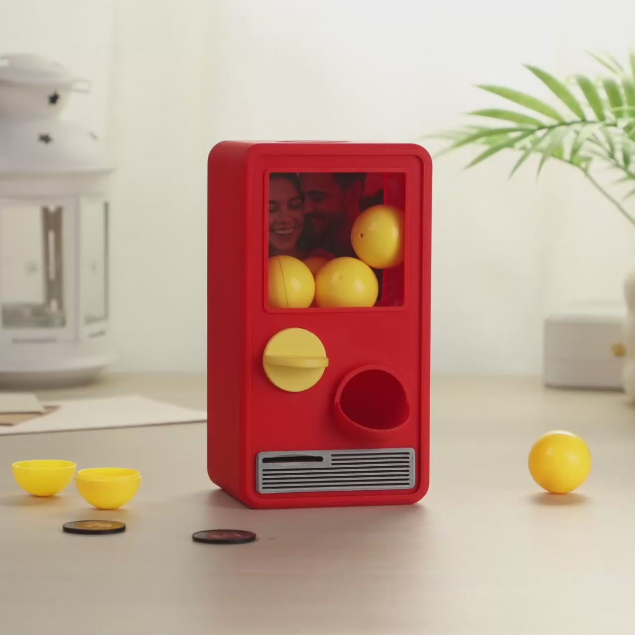 Personalized Musical Gachapon Surprise Box – Vintage Mini Jukebox